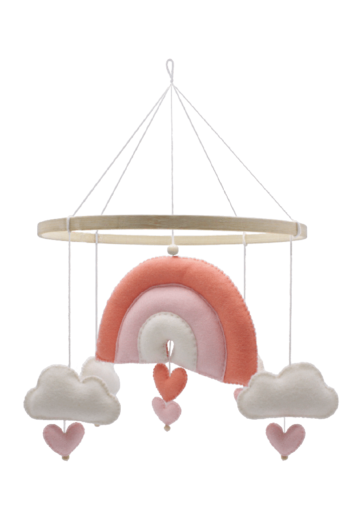 Regenbogen Mobile Rosa