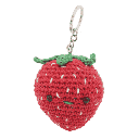 Erdbeere Taschenanhänger