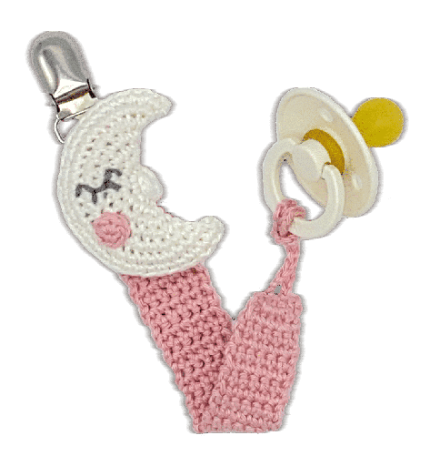 [HC-40MB092] Pacifier Clip Moon