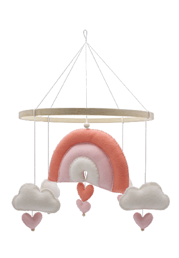 [HC-60MB36] Regenbogen Mobile Rosa