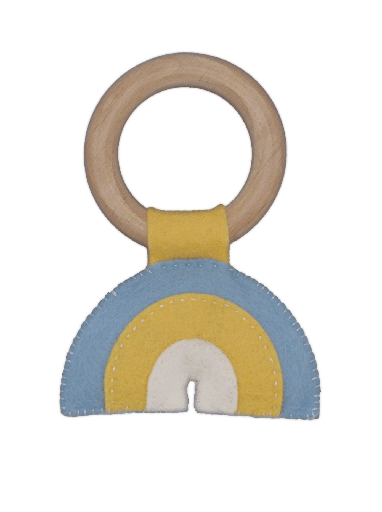 [HC-60MB41] Regenbogen Rassel Blau